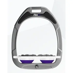 Étriers Plat Ultra Grip Aluminium/Blanc/Violet Flex-On Green Composite image-0