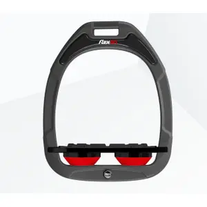 Στύλοι Πλατιά Grip Ανθρακί/Μαύρο/Κόκκινο Flex-On Green Composite image-0