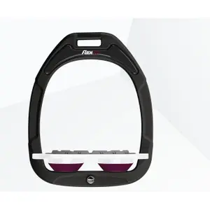 Πλαϊνά στήριγματα Grip Μαύρο/Άσπρο/Βυσσινί Flex-On Green Composite image-0