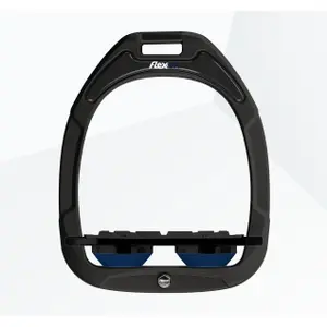 Ploché třmeny Grip Černá/Černá/Námořnická Flex-On Green Composite