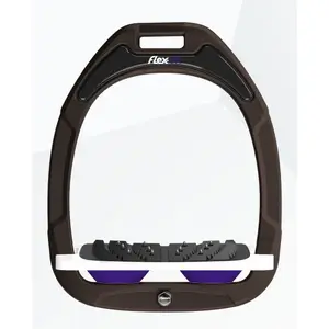 Πρόσθιοι Σταυρωτοί Σφηνοί Ultra Grip Καφέ/Λευκό/Μωβ Flex-On Green Composite image-0