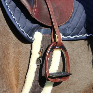Étriers équitation Green Composite incliné ultra grip Flex-On image-2