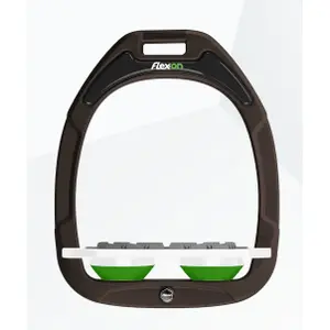 Πλατιά αναβάτες Grip Καφέ/Λευκό/Πράσινο Flex-On Green Composite image-0