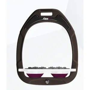 Πλατιά Σέλα Ultra Grip Καφέ/Λευκό/Βατόμουρο Flex-On Green Composite image-0