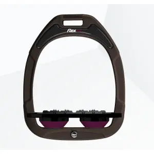 Πλατιά Χαλινάρια Ultra Grip Καφέ/Μαύρο/Δαμάσκηνο Flex-On Green Composite image-0