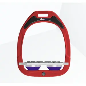 Μπράτσα Πλατύ Grip Κόκκινο/Γκρι/Βιολετί Flex-On Green Composite image-0