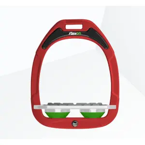 Πλαστικά ιππασίας Grip Κόκκινο/Γκρι/Πράσινο Flex-On Green Composite image-0