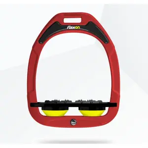 Σαμάρια Πλατιά Ultra Grip Κόκκινο/Μαύρο/Κίτρινο Flex-On Green Composite image-0