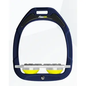 Étriers Plat Grip Marine/Gris/Jaune Flex-On Green Composite image-0
