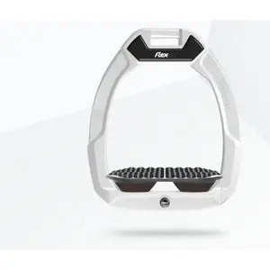 Étriers de sécurité d’équitation Endurance Blanc/Gris/Marron Flex-On Safe-On image-0