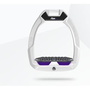 Étriers de sécurité d’équitation Endurance Blanc/Gris/Violet Flex-On Safe-On image-0