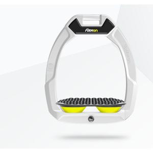 Étriers de sécurité d’équitation Endurance Blanc/Gris/Jaune Flex-On Safe-On image-0