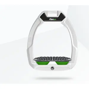 Étriers de sécurité d’équitation Endurance Blanc/Gris/Vert Flex-On Safe-On image-0