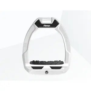 Étriers de sécurité d’équitation Incliné Ultra Grip Blanc/Blanc/Noir Flex-On Safe-On
