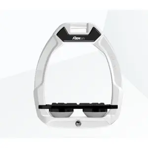 Στερεά σέλα ασφαλείας για ιππασία Flat Grip Άσπρο/Μαύρο/Γκρι Flex-On Safe-On image-0