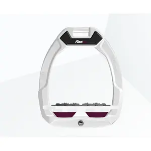 Ασφαλή σφηνοειδή σκαρφαλώματα Ιππασίας Flat Ultra Grip Λευκό/Λευκό/Μωβ Flex-On Safe-On image-0