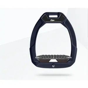 Étriers de sécurité d’équitation Endurance Aluminium/Gris/Marron Flex-On Safe-On image-0