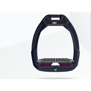 Étriers de sécurité d’équitation Endurance Aluminium/Gris/Prune Flex-On Safe-On image-0