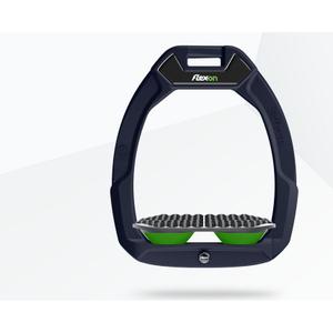 Étriers de sécurité d’équitation Endurance Aluminium/Gris/Vert Flex-On Safe-On image-0