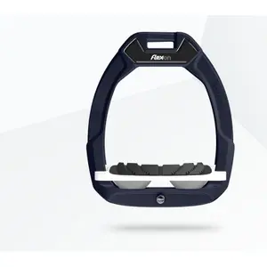 Αναβολείς ασφαλείας ιππασίας Κεκλιμένοι Grip Αλουμίνιο/Λευκό/Γκρι Flex-On Safe-On image-0