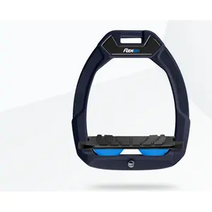 Ασφάλεια ιππασίας με κλίση Grip Αλουμινίου/Μαύρο/Μπλε Flex-On Safe-On image-0