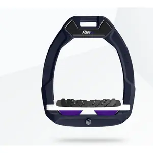 Πλαίσιο ασφαλείας ιππασίας Κεκλιμένο Ultra Grip Αλουμίνιο/Άσπρο/Μωβ Flex-On Safe-On image-0