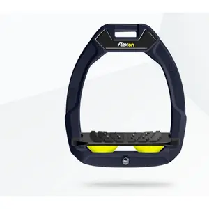 Ασφάλειες ιππασίας με κλίση Ultra Grip Αλουμίνιο/Μαύρο/κίτρινο Flex-On Safe-On image-0