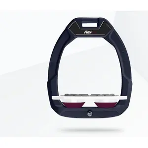 Estribos de seguridad de equitación Plat Grip Aluminio/Blanco/Pruna Flex-On Safe-On image-0