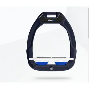 Ασφαλείς αναβάτες ιππασίας Flat Grip Αλουμίνιο/Λευκό/Μπλε Flex-On Safe-On image-0