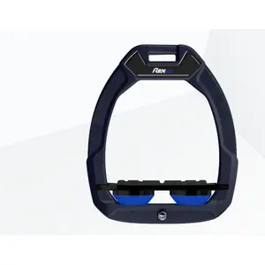 Ασφαλή σφηνοειδή αναβάτη Πλατύ Grip Αλουμίνιο/Μαύρο/Μπλε Flex-On Safe-On image-0