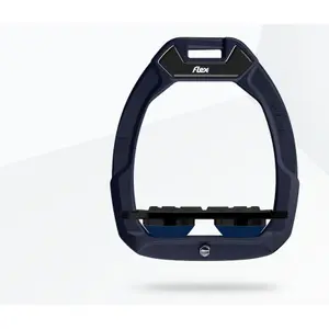 Ασφάλεια ιππασίας Πλατύ Grip Αλουμίνιο/Μαύρο/Μαρίνα Flex-On Safe-On image-0