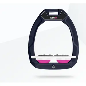 Σχοινάκια ασφαλείας ιππασίας Flat Ultra Grip Αλουμίνιο/Λευκό/Ροζ Flex-On Safe-On image-0
