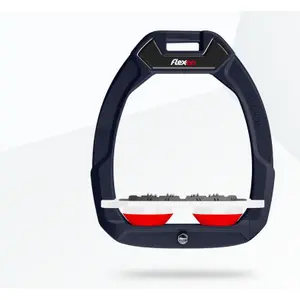 Σέλες ασφαλείας ιππασίας Flat Ultra Grip Αλουμίνιο/Λευκό/Κόκκινο Flex-On Safe-On image-0