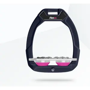Αλτήρες ασφαλείας ιππασίας Flat Ultra Grip Αλουμίνιο/Γκρι/Ροζ Flex-On Safe-On image-0