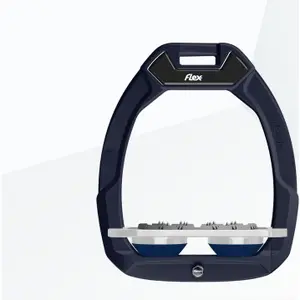 Ασφαλή αναβάθρου ιππασίας Flat Ultra Grip Αλουμινίου/Γκρι/Μπλε Ναυτικού Flex-On Safe-On image-0