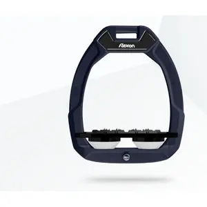 Ασφάλειας ιππασίας Πλατιά Ultra Grip Αλουμίνιο/Μαύρο/Άσπρο Flex-On Safe-On image-0