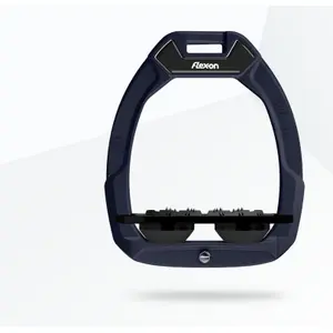 Étriers de sécurité d’équitation Plat Ultra Grip Aluminium/Noir/Noir Flex-On Safe-On image-0
