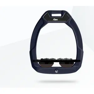 Ασφαλή στίβες ιππασίας Flat Ultra Grip Αλουμινίου/Μαύρο/Καφέ Flex-On Safe-On image-0