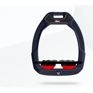 Ασφάλεια ιππασίας Μανέτα Ultra Grip Αλουμίνιο/Μαύρο/Κόκκινο Flex-On Safe-On image-0