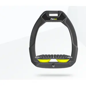 Étriers de sécurité d’équitation Endurance Anthracite/Gris/Jaune Flex-On Safe-On image-0