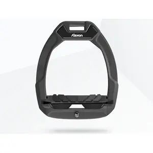 Étriers de sécurité d’équitation Incliné Grip Anthracite/Noir/Noir Flex-On Safe-On
