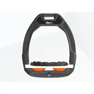 Ασφάλειες ιππασίας με κλίση Ultra Grip Ανθρακί/Άσπρο/Πορτοκαλί Flex-On Safe-On image-0