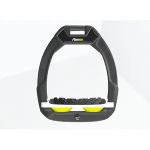 Ελαστικά ασφάλειας για ιππασία Κεκλιμένα Ultra Grip Ανθρακί/Λευκό/Κίτρινο Flex-On Safe-On image-0