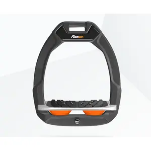 Ασφάλεια ιππασίας στροφείς Ultra Grip Ανθρακί/Γκρι/Πορτοκαλί Flex-On Safe-On image-0