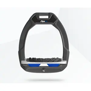 Ασφαλιστικές σέλες ιππασίας με κλίση Ultra Grip Ανθρακί/Γκρι/Μπλε Flex-On Safe-On image-0