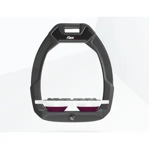 Στερεώματα ασφαλείας ιππασίας Flat Grip Γκρι/Λευκό/Βυσσινί Flex-On Safe-On image-0