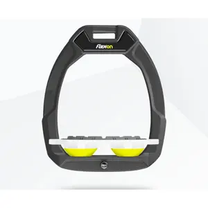 Ασφάλειες ιππασίας Plat Grip Γκρι/Λευκό/Κίτρινο Flex-On Safe-On image-0