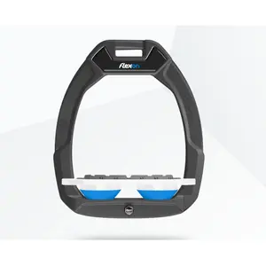 Πλευρικά στήριγμα ασφαλείας ιππασίας Flat Grip Ανθρακί/Λευκό/Μπλε Flex-On Safe-On image-0