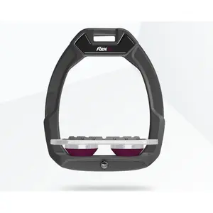 Δεσίματα ασφαλείας για ιππασία Plat Grip Ανθρακί/Γκρι/Βατόμουρο Flex-On Safe-On image-0