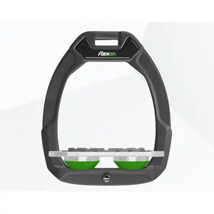 Ασφάλεια ιππασίας Σκάλες Plat Grip Ανθρακί/Γκρι/Πράσινο Flex-On Safe-On image-0